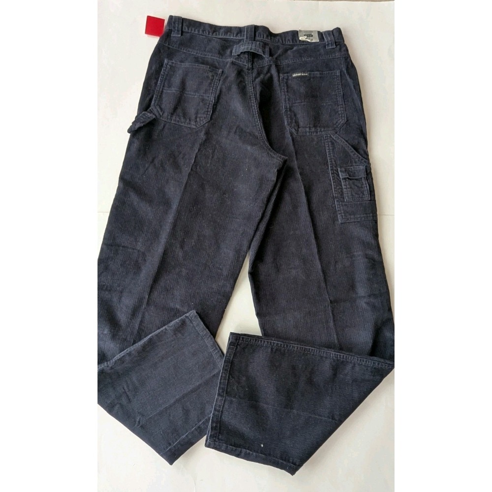 Riveted by Lee  Corduroy Pants Womens Sz 12 Medium  Blue Relaxed Cotton - Picture 5 of 11